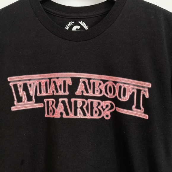 💎Stranger Things What About Barb? Tee Public Graphic Tee Size S Black - Picture 4 of 5